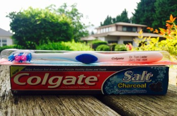 Salt and charcoal toothpaste 1